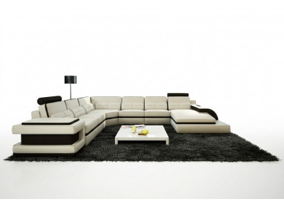Żywy krajobraz Couch Podkładka Narożnik Ustawić Designerska Sofa Skórzana + Sofa USB WetzlarD