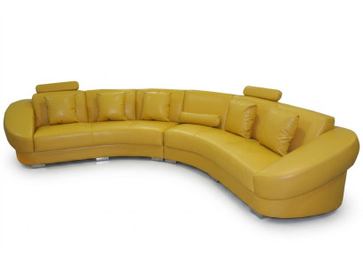 Okrągły Narożnik Sofa z USB Podkładka XXL Duża Okrągły Kanapa Żywy krajobraz U Form Nowość