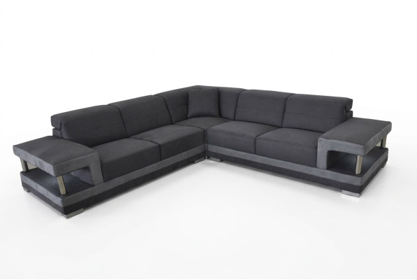 Skóra Narożnik Sofa z USB Podkładka Żywy krajobraz Luksusowy Ustaw Narożnik Sofy Kanapy