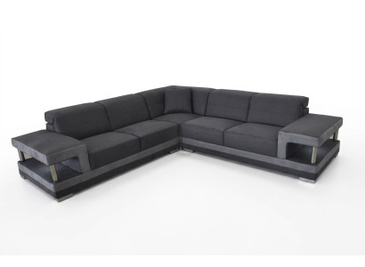 Skóra Narożnik Sofa z USB Podkładka Żywy krajobraz Luksusowy Ustaw Narożnik Sofy Kanapy