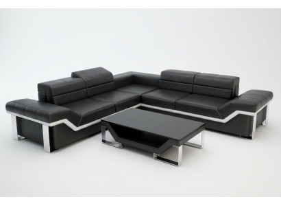 Sofa skórzana USB Żywy krajobraz Narożnikowa kanapa Narożnik Ustaw Design Sofa Couch K5007B Nowość