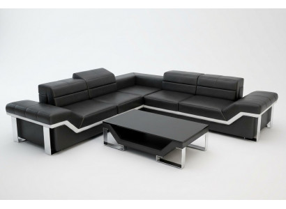 Sofa skórzana USB Żywy krajobraz Narożnikowa kanapa Narożnik Ustaw Design Sofa Couch K5007B Nowość