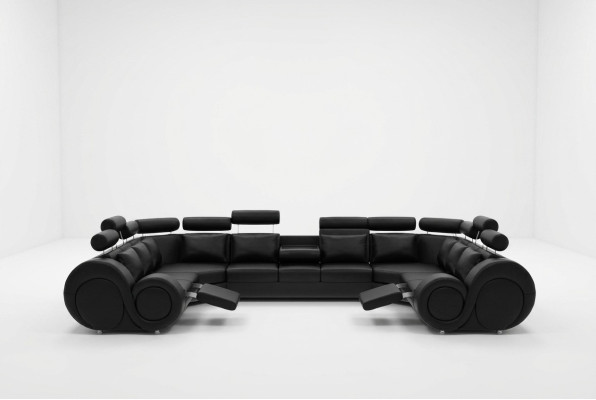 Projektant Żywy krajobraz narożnik + sofa USB Podkładka skórzana sofa sofy Nowy Ustawić