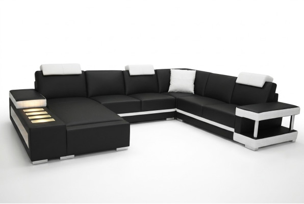 Projektant Skóra Podkładka Narożnik Sofa z USB Podkładka Narożnik Krajobraz Pokój Big Skóra