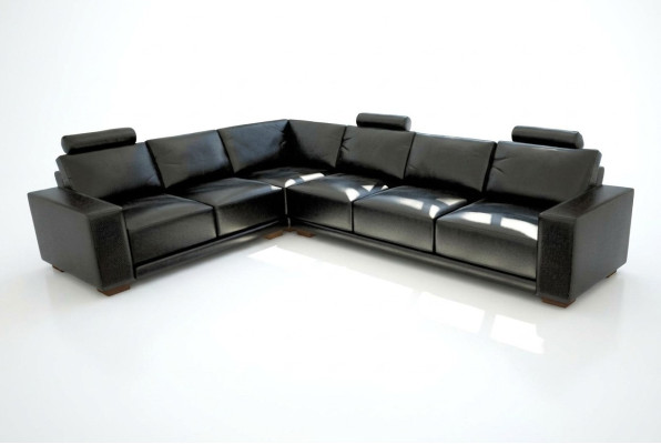 Skórzana sofa z USB Żywy krajobraz Narożnikowa kanapa Narożnik Ustaw Design Modern Sofa A1121B