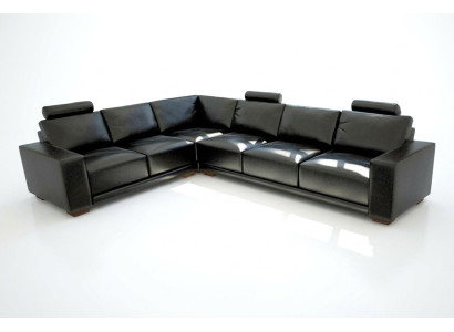 Skórzana sofa z USB Żywy krajobraz Narożnikowa kanapa Narożnik Ustaw Design Modern Sofa A1121B