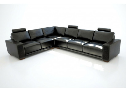 Skórzana sofa z USB Żywy krajobraz Narożnikowa kanapa Narożnik Ustaw Design Modern Sofa A1121B