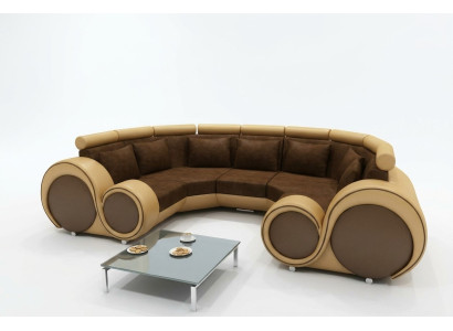 Żywy krajobraz Designerska Sofa Włókienniczy Sofa + Zestaw Tapicerki USB Mikrofibra XXL