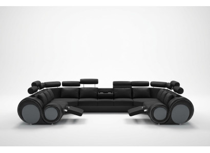 Design Narożnikowa kanapa Sofa z USB Podkładka Siedziba Narożnik Ustawić Sofy Skóra Włókienniczy LForm