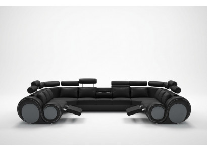 Design Narożnikowa kanapa Sofa z USB Podkładka Siedziba Narożnik Ustawić Sofy Skóra Włókienniczy LForm