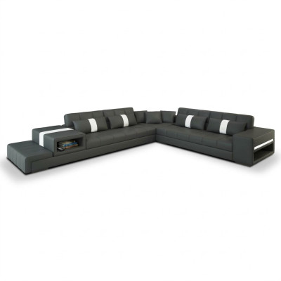 Materiał Kanapa sofa tekstylna Narożnikowa kanapa USB, Kanapa Żywy krajobraz XXL Włókienniczy Sofa Kanapy