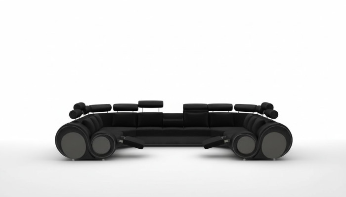 Projektant XXL Żywy krajobraz Sofa z USB Couch Podkładka Narożnikowa kanapa Włókienniczy Materiał Nowość