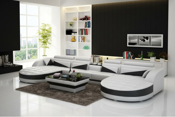 Nowoczesny design Kształt U Narożnikowa canapa do stylowego salonu