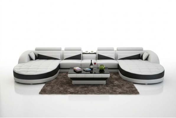 Nowoczesny design Kształt U Narożnikowa canapa do stylowego salonu