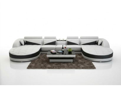 Nowoczesny design Kształt U Narożnikowa canapa do stylowego salonu