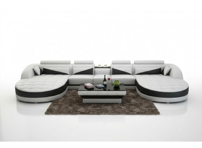 Nowoczesny design Kształt U Narożnikowa canapa do stylowego salonu