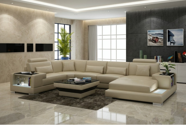 Żywy krajobraz Podkładka Narożnik Narożnik Sofa z USB Ustawić Landscape Skóra Wetzlar