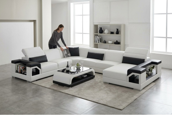 Żywy krajobraz Podkładka Narożnik Narożnik Sofa z USB Ustawić Landscape Skóra