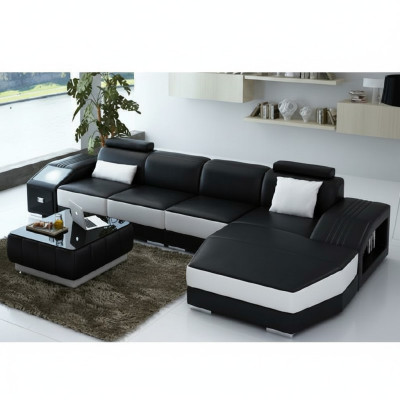 Żywy krajobraz Podkładka Narożnik Narożnik Sofa z USB Ustawić Landscape Skóra Nowy 2724B