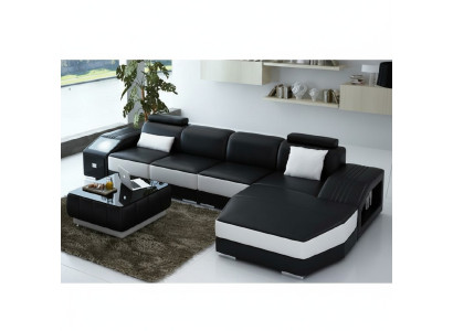 Żywy krajobraz Podkładka Narożnik Narożnik Sofa z USB Ustawić Landscape Skóra Nowy 2724B