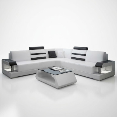 Żywy krajobraz Podkładka Narożnik Narożnik Sofa z USB Ustawić Landscape Skóra Nowy 2723B