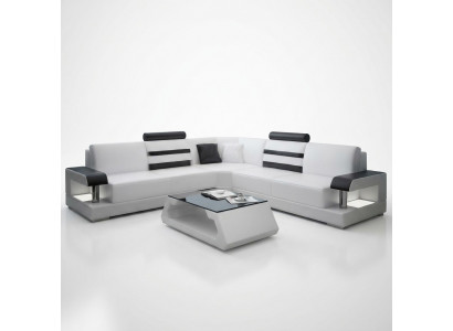 Żywy krajobraz Podkładka Narożnik Narożnik Sofa z USB Ustawić Landscape Skóra Nowy 2723B
