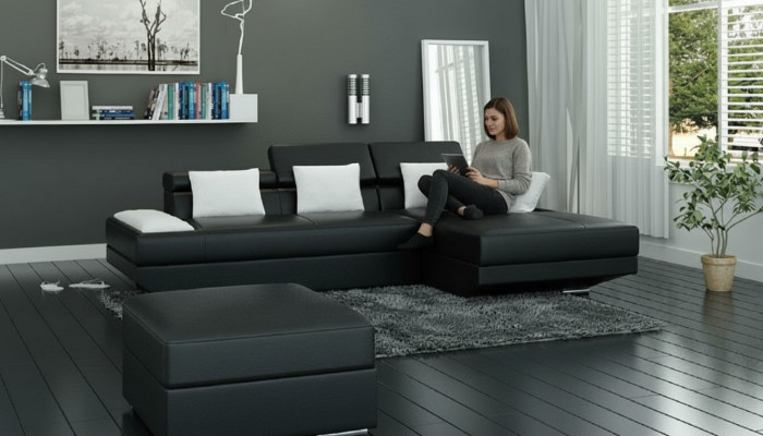 Żywy krajobraz Podkładka Narożnik Narożnik Sofa z USB Ustawić Landscape Skóra 2719C Nowość