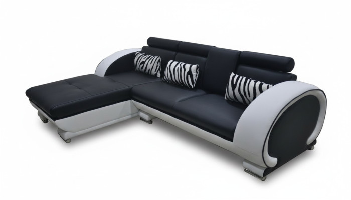 Narożnik Sofa Skóra + USB Narożnik Ustaw Living Narożnik Krajobraz L Kształt Podkładki Nowy Design
