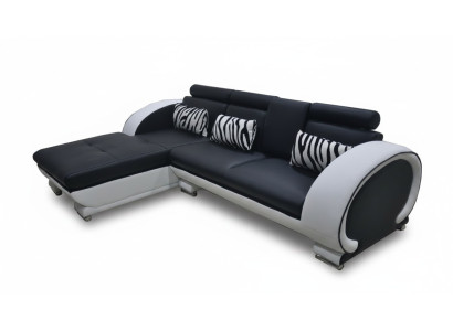 Narożnik Sofa Skóra + USB Narożnik Ustaw Living Narożnik Krajobraz L Kształt Podkładki Nowy Design