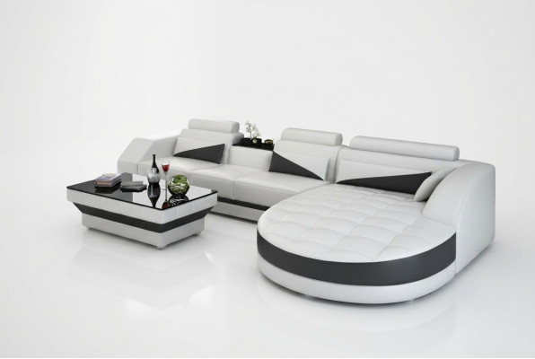Narożnik Narożnik kanapa Design Podkładka Zestaw narożny Sofa Żywy krajobraz Couch Tabela USB