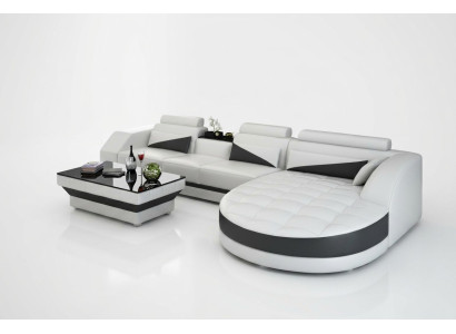 Narożnik Narożnik kanapa Design Podkładka Zestaw narożny Sofa Żywy krajobraz Couch Tabela USB
