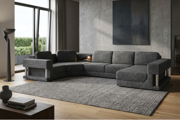 Narożnikowa kanapa z USB Podkładka Textill Design Sofa Ustawić Żywy krajobraz Parliament