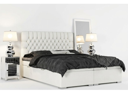 Łóżko typu Boxspring Hotelowe podwójne łóżko Chesterfield Luksusowe łóżka Tapicerowany schowek Funkcja