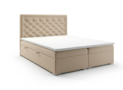 Chesterfield Boxspring Bed Hotel Double Luxury Beds Upholstered Box Function