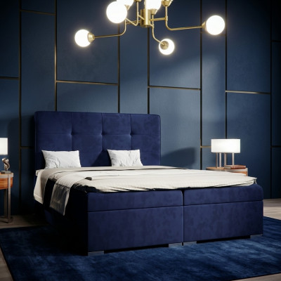 Blue box spring Łóżko Hotel Double Luxury bed Podkładka Podstawa łóżka Funkcja Nowość