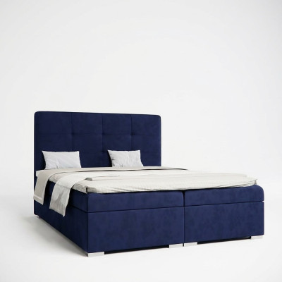 Blue box spring Łóżko Hotel Double Luxury bed Podkładka Podstawa łóżka Funkcja Nowość