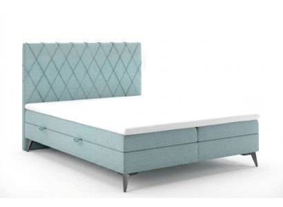 Chesterfield łóżko typu Boxspring do sypialni z funkcją pojemnika podwójne łóżka tapicerowane.