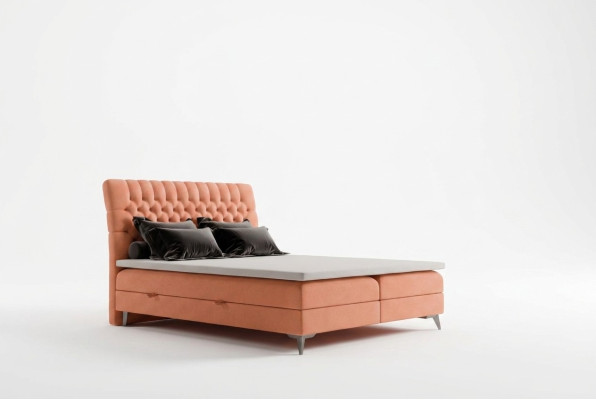 Chesterfield Boxspring łóżko Podwójne łóżka Design Obicia Skrzynia Funkcja Hotel