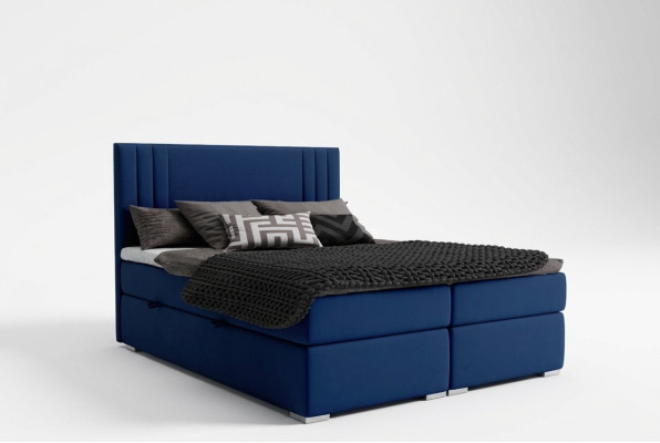Nowoczesne łóżko Box Spring Hotel Double Luxury Łóżko Podkładka Box Funkcja Materiał