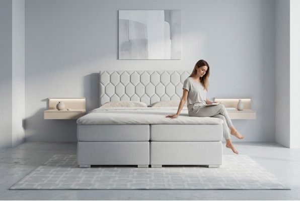 Skrzynia łóżko Hotel Design Aksamit Łóżko luksusowe Podkładka Podstawa łóżka Funkcja podwójna