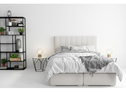 Box spring Łóżko Hotel Double Luxury bed Podkładka Podstawa łóżka Funkcja Beżowa Nowość