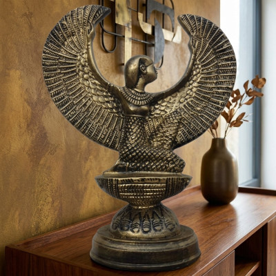 Egipt rzeźba bogini Isis figura statua figury rzeźby w stylu antycznym 38cm Nowy