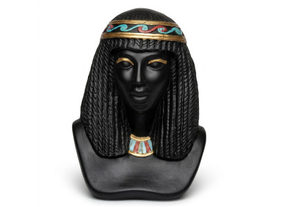 Egipt Rzeźba Kleopatra Figura Statua z tworzywa sztucznego w stylu antycznym 25cm Nowa