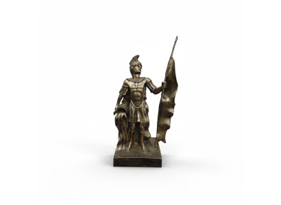 Sparta Figur Rzeźba Starożytny Antyczny Styl Posągi Wojownik Zbroja Sparta Nowe Figury