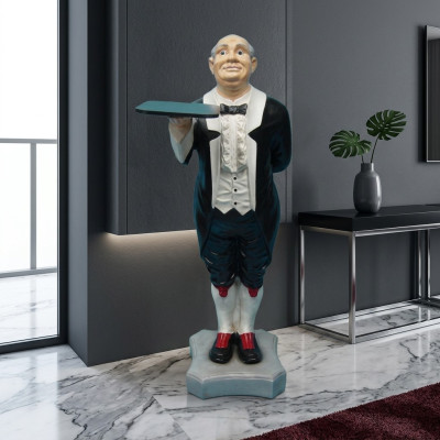 Figurka/kura postaci lokaja Figury Statuetki Rzeźby Hotel 110cm Półka Nowy