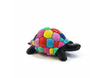Żółw figurka abstrakcyjne figury rzeźby nowoczesne rzeźby kolorowo pomalowane nowe 40cm.