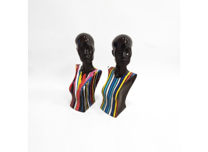 Abstrakcyjna rzeźba Popiersie kobiety 58 cm Styl Rzeźba Rzeźby Figury Salon