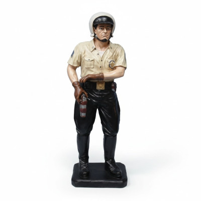 Sklep z dekoracjami Policjant Autostradowy 105cm Rzeźba Figura USA Figura Rzeźbiarza