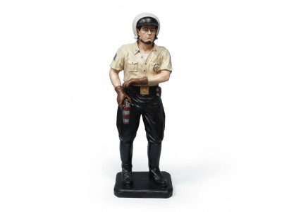 Sklep z dekoracjami Policjant Autostradowy 105cm Rzeźba Figura USA Figura Rzeźbiarza