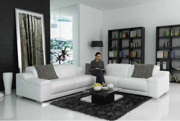 Żywy krajobraz Podkładka Narożnik Narożnik Sofa z USB Ustawić Landscape Skóra 2711D